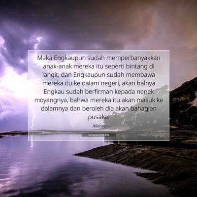 Nehemia 9:23 IDN Gambar Ayat Alkitab