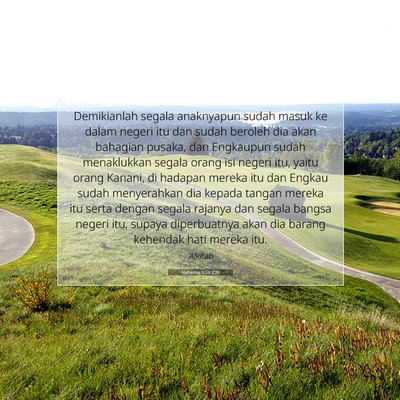 Nehemia 9:24 Ayat Alkitab Dijelaskan