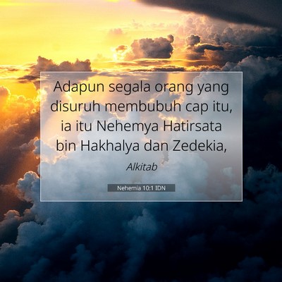Nehemia 10:1 IDN Gambar Ayat Alkitab