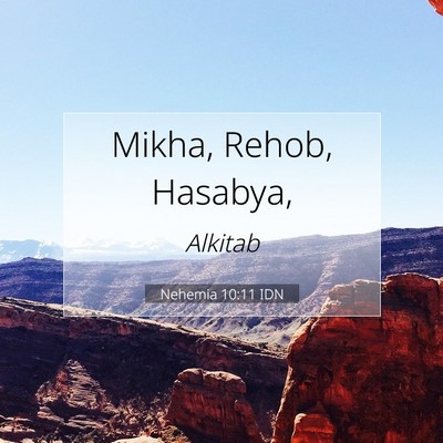 Nehemia 10:11 Ayat Alkitab Dijelaskan