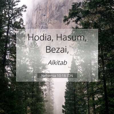 Nehemia 10:18 Ayat Alkitab Dijelaskan
