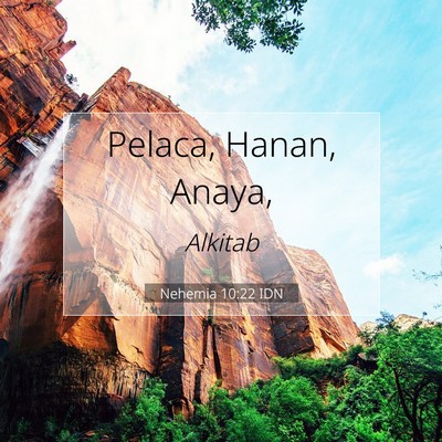 Nehemia 10:22 Ayat Alkitab Dijelaskan