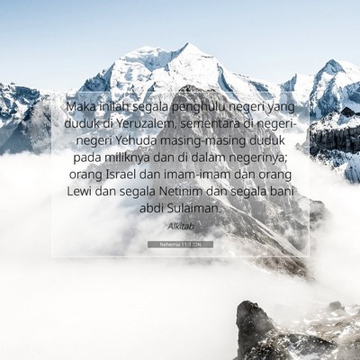 Nehemia 11:3 IDN Gambar Ayat Alkitab
