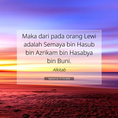 Nehemia 11:15 Ayat Alkitab Dijelaskan