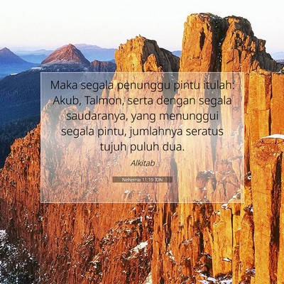 Nehemia 11:19 Ayat Alkitab Dijelaskan
