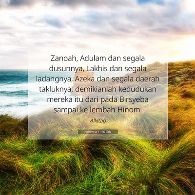 Nehemia 11:30 Ayat Alkitab Dijelaskan