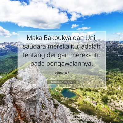 Nehemia 12:9 Ayat Alkitab Dijelaskan
