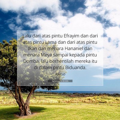 Nehemia 12:39 IDN Gambar Ayat Alkitab