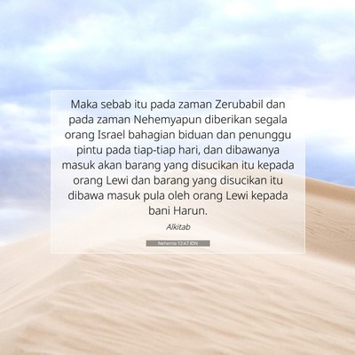 Nehemia 12:47 IDN Gambar Ayat Alkitab