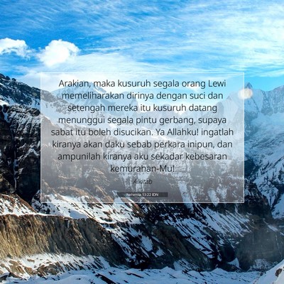Nehemia 13:22 IDN Gambar Ayat Alkitab