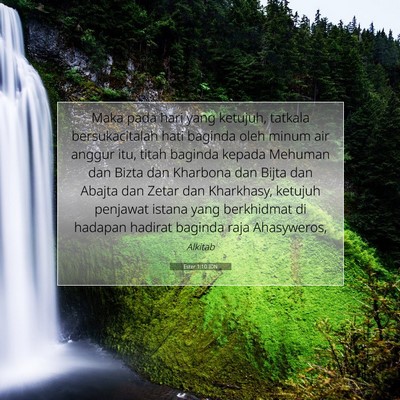 Ester 1:10 Ayat Alkitab Dijelaskan