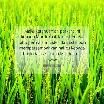 Ester 2:22 Ayat Alkitab Dijelaskan