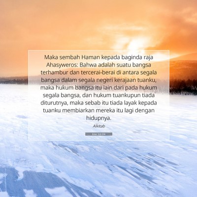 Ester 3:8 IDN Gambar Ayat Alkitab