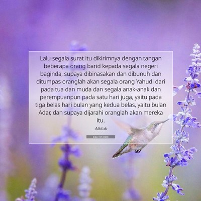 Ester 3:13 IDN Gambar Ayat Alkitab