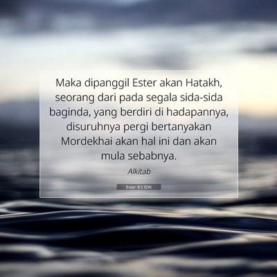 Ester 4:5 Ayat Alkitab Dijelaskan