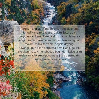 Ester 4:16 IDN Gambar Ayat Alkitab