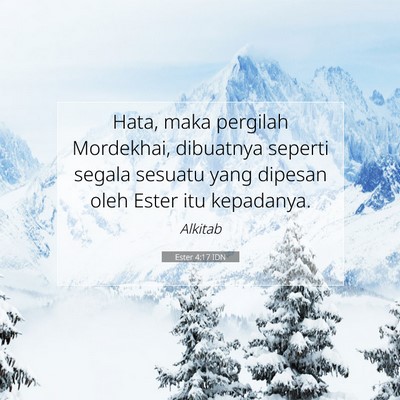Ester 4:17 Ayat Alkitab Dijelaskan