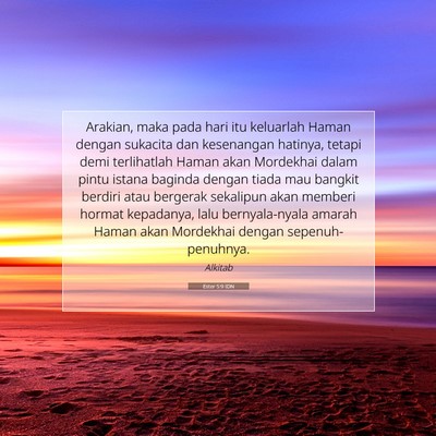Ester 5:9 Ayat Alkitab Dijelaskan