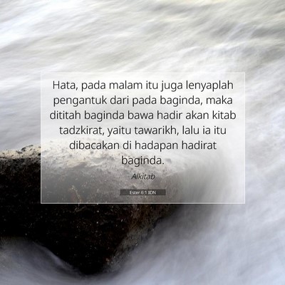 Ester 6:1 IDN Gambar Ayat Alkitab