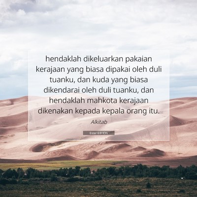 Ester 6:8 IDN Gambar Ayat Alkitab