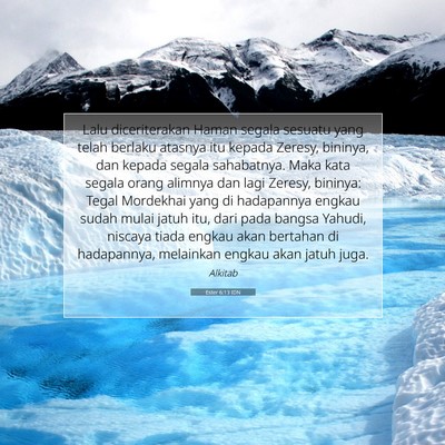 Ester 6:13 IDN Gambar Ayat Alkitab
