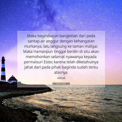Ester 7:7 IDN Gambar Ayat Alkitab