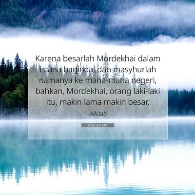 Ester 9:4 IDN Gambar Ayat Alkitab