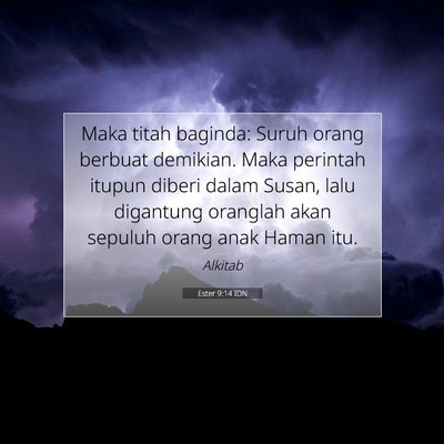 Ester 9:14 Ayat Alkitab Dijelaskan