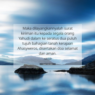 Ester 9:30 IDN Gambar Ayat Alkitab