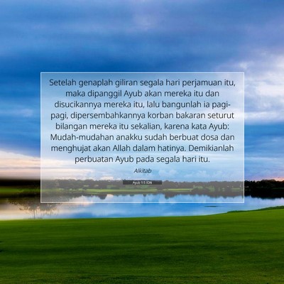 Ayub 1:5 Ayat Alkitab Dijelaskan