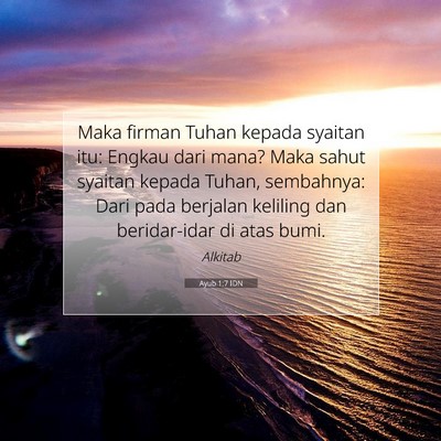 Ayub 1:7 Ayat Alkitab Dijelaskan