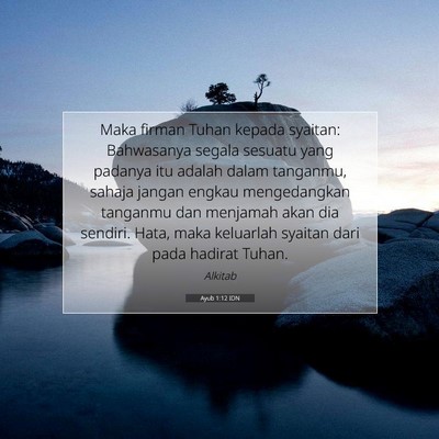 Ayub 1:12 Ayat Alkitab Dijelaskan