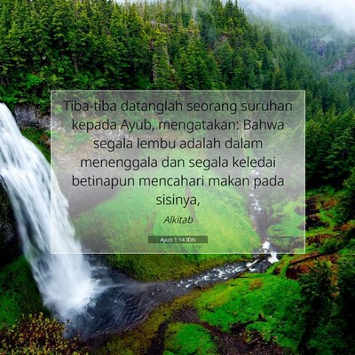 Ayub 1:14 Ayat Alkitab Dijelaskan