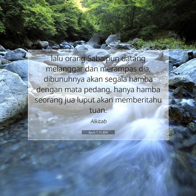 Ayub 1:15 Ayat Alkitab Dijelaskan