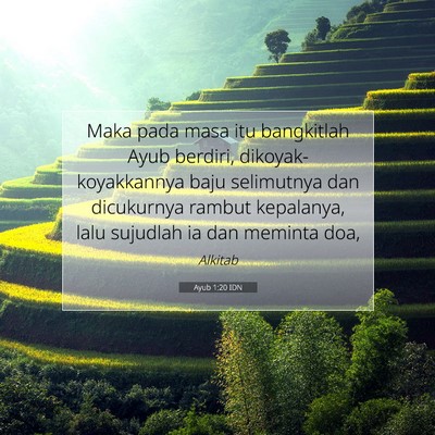 Ayub 1:20 Ayat Alkitab Dijelaskan