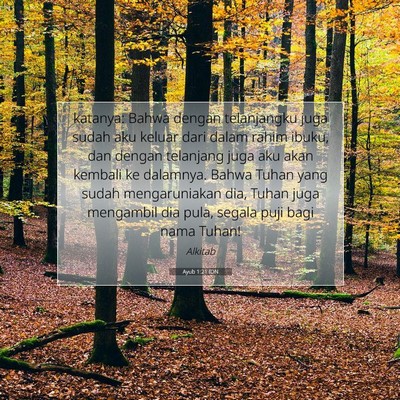 Ayub 1:21 Ayat Alkitab Dijelaskan