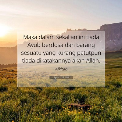 Ayub 1:22 Ayat Alkitab Dijelaskan