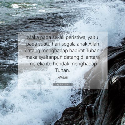 Ayub 2:1 IDN Gambar Ayat Alkitab
