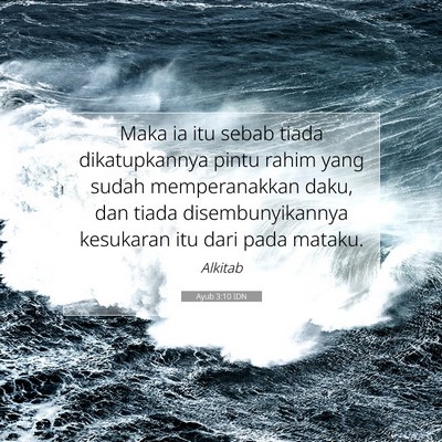 Ayub 3:10 Ayat Alkitab Dijelaskan