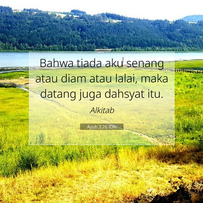 Ayub 3:26 Ayat Alkitab Dijelaskan