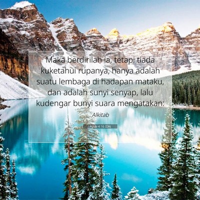 Ayub 4:16 IDN Gambar Ayat Alkitab