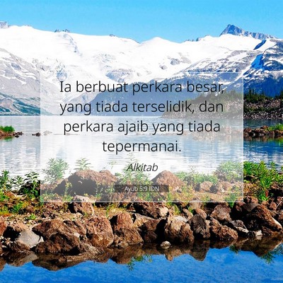 Ayub 5:9 IDN Gambar Ayat Alkitab