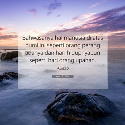Ayub 7:1 IDN Gambar Ayat Alkitab