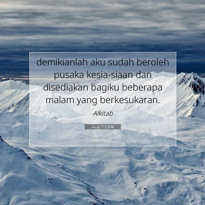 Ayub 7:3 IDN Gambar Ayat Alkitab