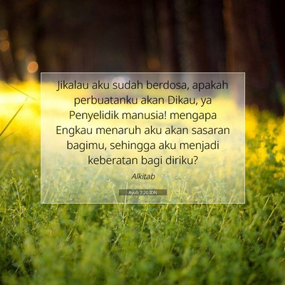 Ayub 7:20 IDN Gambar Ayat Alkitab
