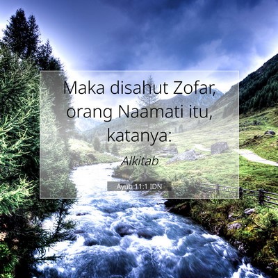 Ayub 11:1 IDN Gambar Ayat Alkitab