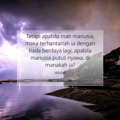 Ayub 14:10 IDN Gambar Ayat Alkitab