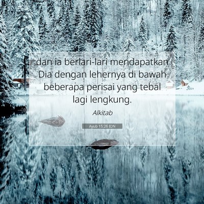 Ayub 15:26 Ayat Alkitab Dijelaskan