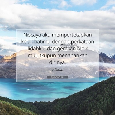 Ayub 16:5 Ayat Alkitab Dijelaskan
