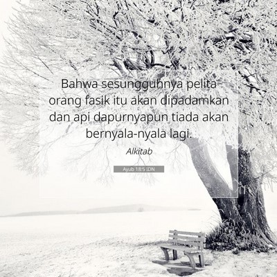 Ayub 18:5 Ayat Alkitab Dijelaskan